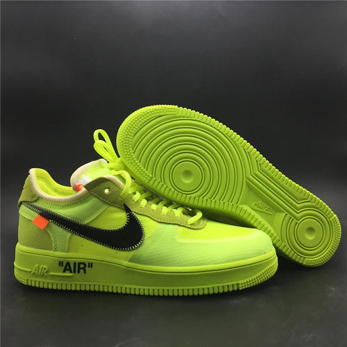 Nike OFF-WHITE VOLT X AIR FORCE 1 Shoes Basketball Men Size US 7, 8, 8.5, 9, 10, 11, 12, 13