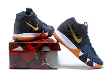 Load image into Gallery viewer, Nike Kyrie 4 Black Navy Gold Basketball Shoes Sneaker Sale Size US 7,8,8.5,9.5,10,11,12