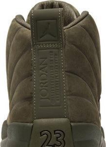 PSNY x Air Jordan 12 Retro 'Milan' Olive Shoes Basketball Men Sale Size US 7 - 13