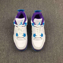 Load image into Gallery viewer, Nike Air Jordan 4 Retro “Hornets” White Blue Purple Basketball Men Size US 7 - 13