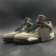 Load image into Gallery viewer, Nike Air Jordan 4 Retro Travis Scott Dark Mocha Sail Cool Grey Vred Men Shoes Sale Size US 7, 8, 8.5, 9, 10, 11, 12, 13