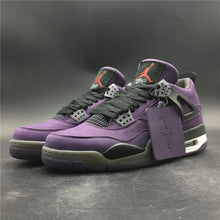 Load image into Gallery viewer, Nike Air Jordan 4 Retro Travis Scott Purple Dynasty Var Red Black Men Shoes Sale Size US 7, 8, 8.5, 9, 10, 11, 12, 13