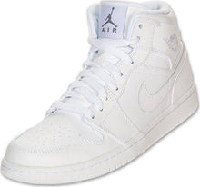 Load image into Gallery viewer, Nike Air Jordan 1 Mid White Shoes Basketball Men Size US 7, 8, 8.5, 9, 10, 11, 12, 13