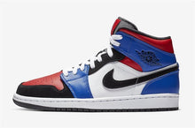 Load image into Gallery viewer, Nike Air Jordan 1 Mid Top 3 Three White Red Black BLue Shoes Basketball Men Size US 7 - 13
