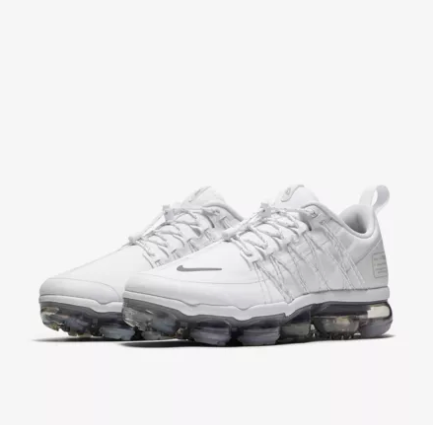 Nike Air Vapormax Run Utility White Shoes Sneakers Men Sale Size US 7, 8, 8.5, 9, 10, 11
