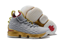 Load image into Gallery viewer, Nike Lebron XV 15 Grey Gold Bordeaux Men Shoes Sale Size US7,8,8.5,9,10,11,12