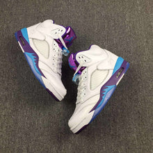 Load image into Gallery viewer, Nike Air Jordan 5 White Blue Purple Men Shoes Sale Size US 7, 8, 8.5, 9, 10, 11, 12, 13