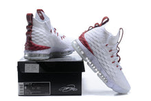 Load image into Gallery viewer, Nike Lebron XV 15 White Bordeaux Red Men Shoes Sale Size US7,8,8.5,9,10,11,12