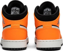Load image into Gallery viewer, Nike Air Jordan 1 Mid GS Orange Black Shoes Basketball Men Size US 7, 8, 8.5, 9, 10, 11, 12, 13
