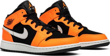 Load image into Gallery viewer, Nike Air Jordan 1 Mid GS Orange Black Shoes Basketball Men Size US 7, 8, 8.5, 9, 10, 11, 12, 13