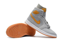 Load image into Gallery viewer, Nike Air Jordan 1 High Retro Flyknit Grey Orange Shoes Basketball Men Size US 7 - 13