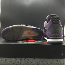 Load image into Gallery viewer, Nike Air Jordan 4 Retro Travis Scott Purple Dynasty Var Red Black Men Shoes Sale Size US 7, 8, 8.5, 9, 10, 11, 12, 13