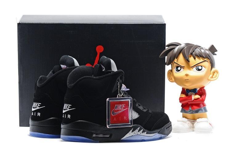 Nike Air Jordan 5 Retro Black Metallic Men Shoes Sale Size US 7, 8, 8.5, 9, 10, 11, 12, 13