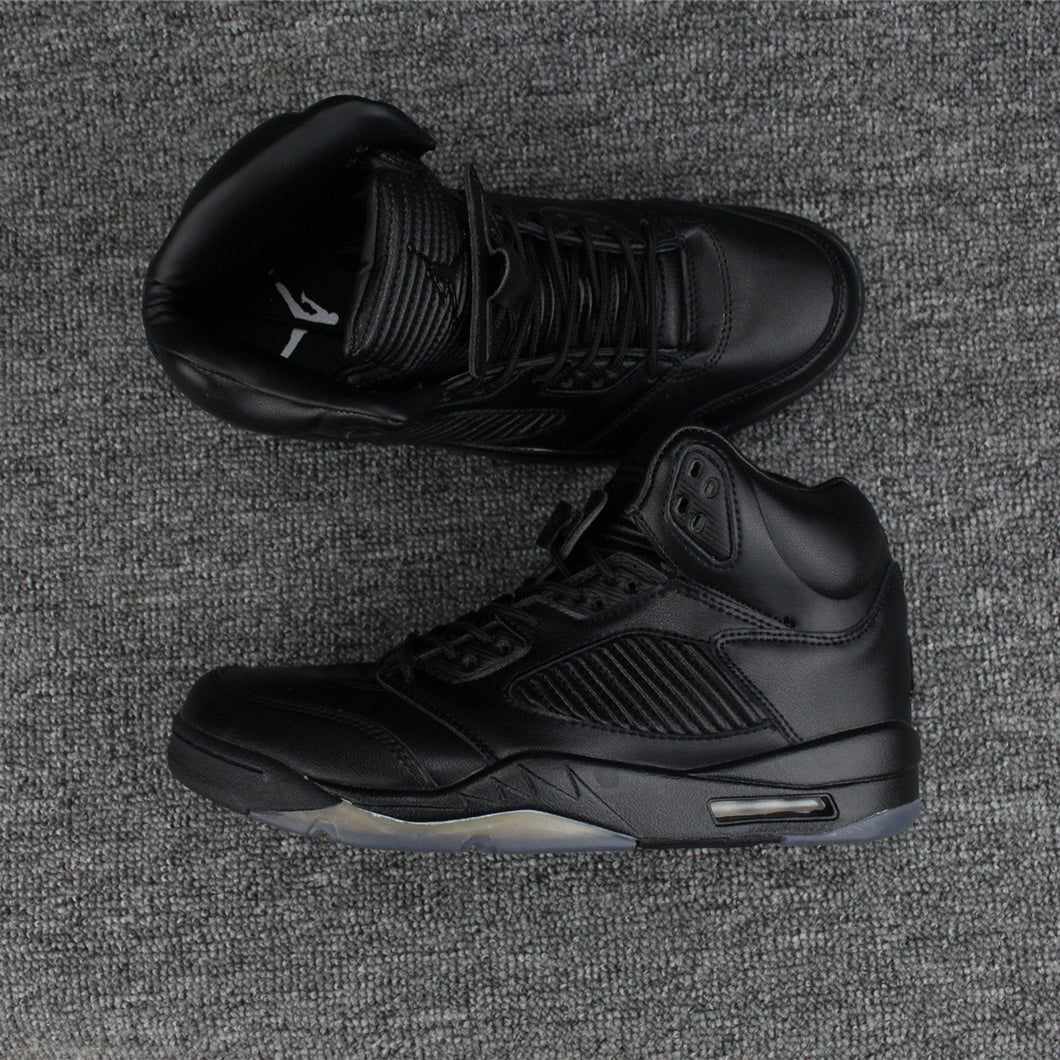 Nike Air Jordan 5 Super Black Men Shoes Sale Size US 7, 8, 8.5, 9, 10, 11, 12, 13