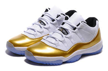 Load image into Gallery viewer, Nike Air Jordan 11 Retro Low White Metallic Gold Coin Basketball Men Size US 7 - 13