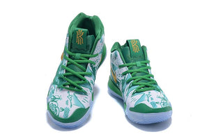 Nike Kyrie 4 "Children" White Green Gold Basketball Shoes Sneaker Sale Size US 7,8,8.5,9.5,10,11,12