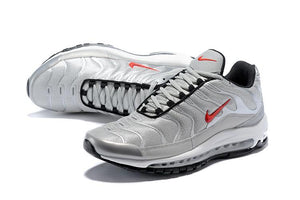 Nike Air Max 97 Ultra TN Silver White Red Sale Men Size US 7, 8, 8.5, 9, 10, 11