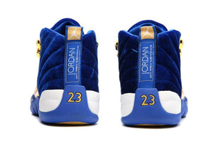 Nike Air Jordan 12 Retro Blue Velvet Shoes Basketball Men Sale Size US 7 - 13
