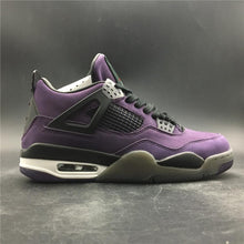 Load image into Gallery viewer, Nike Air Jordan 4 Retro Travis Scott Purple Dynasty Var Red Black Men Shoes Sale Size US 7, 8, 8.5, 9, 10, 11, 12, 13