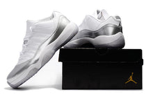 Load image into Gallery viewer, Nike Air Jordan 11 Retro Low White Metallic Silver Basketball Men Size US 7 - 13