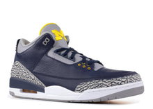 Load image into Gallery viewer, Nike Air Jordan 3 Retro Michigan PE Men Shoes Sale Size US 7, 8, 8.5, 9, 10, 11, 12, 13