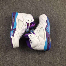 Load image into Gallery viewer, Nike Air Jordan 5 White Blue Purple Men Shoes Sale Size US 7, 8, 8.5, 9, 10, 11, 12, 13