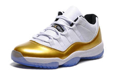 Load image into Gallery viewer, Nike Air Jordan 11 Retro Low White Metallic Gold Coin Basketball Men Size US 7 - 13