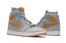 Load image into Gallery viewer, Nike Air Jordan 1 High Retro Flyknit Grey Orange Shoes Basketball Men Size US 7 - 13