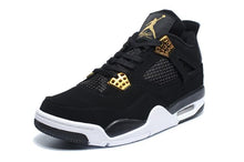 Load image into Gallery viewer, Nike Air Jordan 4 Retro Black White Gold Basketball Men Size US 7 - 13