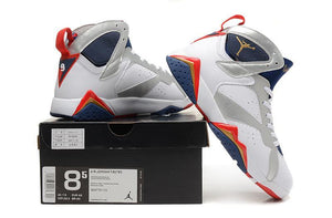 Nike Air Jordan 7 Retro White Navy Red Shoes Basketball Men Size US 7 - 13