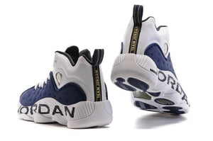 Nike Air Jordan Jumpman Team II White/Navy/Black Shoes Basketball Men Size US 7 - 13
