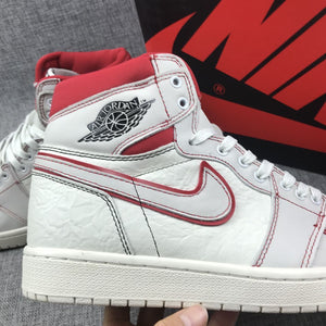 Nike Air Jordan 1 High Retro OG White Red Shoes Basketball Men Size US 7 - 13