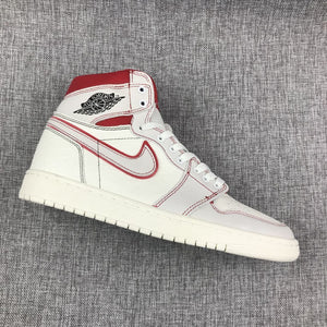 Nike Air Jordan 1 High Retro OG White Red Shoes Basketball Men Size US 7 - 13