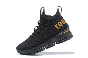 Nike Lebron XV 15 Black Equality Black Men Shoes Sale Size US7,8,8.5,9,10,11,12