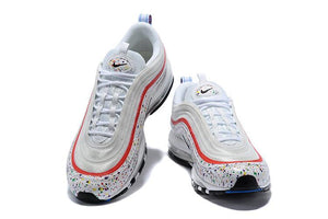 Nike Air Max 97 White Red  Shoes Sale Men Size US 7, 8, 8.5, 9, 10, 11