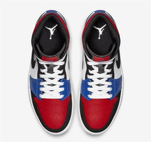 Load image into Gallery viewer, Nike Air Jordan 1 Mid Top 3 Three White Red Black BLue Shoes Basketball Men Size US 7 - 13
