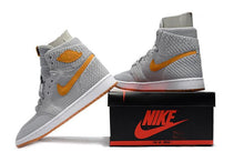 Load image into Gallery viewer, Nike Air Jordan 1 High Retro Flyknit Grey Orange Shoes Basketball Men Size US 7 - 13