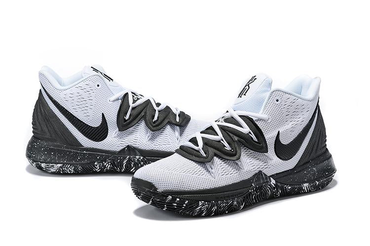 Kyrie 5 'Cookies and Cream' Black White Basketball Shoes Men Sale Size US 7,8,8.5,9.5,10,11,12