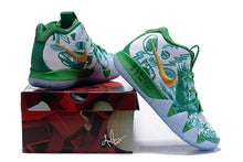 Load image into Gallery viewer, Nike Kyrie 4 &quot;Children&quot; White Green Gold Basketball Shoes Sneaker Sale Size US 7,8,8.5,9.5,10,11,12