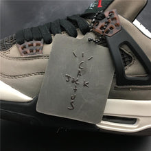 Load image into Gallery viewer, Nike Air Jordan 4 Retro Travis Scott Dark Mocha Sail Cool Grey Vred Men Shoes Sale Size US 7, 8, 8.5, 9, 10, 11, 12, 13