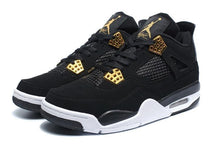 Load image into Gallery viewer, Nike Air Jordan 4 Retro Black White Gold Basketball Men Size US 7 - 13