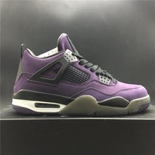 Load image into Gallery viewer, Nike Air Jordan 4 Retro Travis Scott Purple Dynasty Var Red Black Men Shoes Sale Size US 7, 8, 8.5, 9, 10, 11, 12, 13