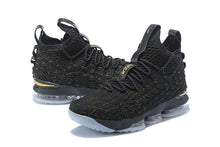Load image into Gallery viewer, Nike Lebron XV 15 Black Gold Men Shoes Sale Size US7,8,8.5,9,10,11,12