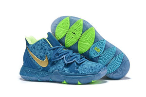 Kyrie 5 Navy Gold Basketball Shoes Men Sale Size US 7,8,8.5,9.5,10,11,12