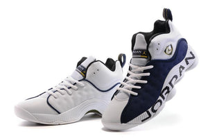 Nike Air Jordan Jumpman Team II White/Navy/Black Shoes Basketball Men Size US 7 - 13