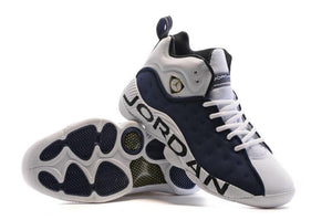 Nike Air Jordan Jumpman Team II White/Navy/Black Shoes Basketball Men Size US 7 - 13