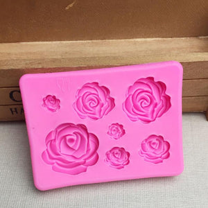 1PC Rose Flowers Shaped Fondant Silicone Mold Craft Chocolate Baking Mold Cake Decorating Tools kitchen Pastry Tool L031