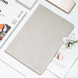 1PC Simple Solid A4 Big Capacity Document Bag V-Kraft Washed Kraft Paper A4 Two-Page Folder waterproof (31.5*21.8*0.2)