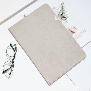 1PC Simple Solid A4 Big Capacity Document Bag V-Kraft Washed Kraft Paper A4 Two-Page Folder waterproof (31.5*21.8*0.2)