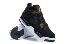Load image into Gallery viewer, Nike Air Jordan 4 Retro Black White Gold Basketball Men Size US 7 - 13